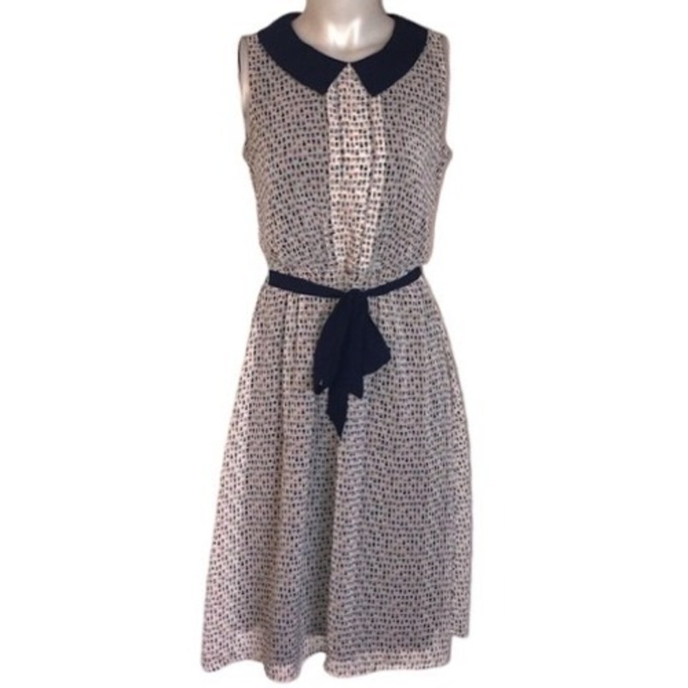 DOWNEAST BLUE & WHITE CONFETTI DRESS